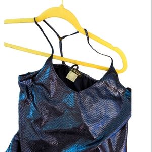 Turquoise Snake Skin Dress